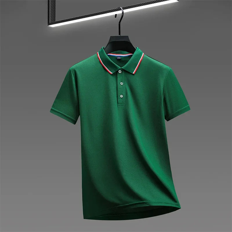 Polo Masculino Casual de Verão, T-Shirt Polo Confortável e Elegante