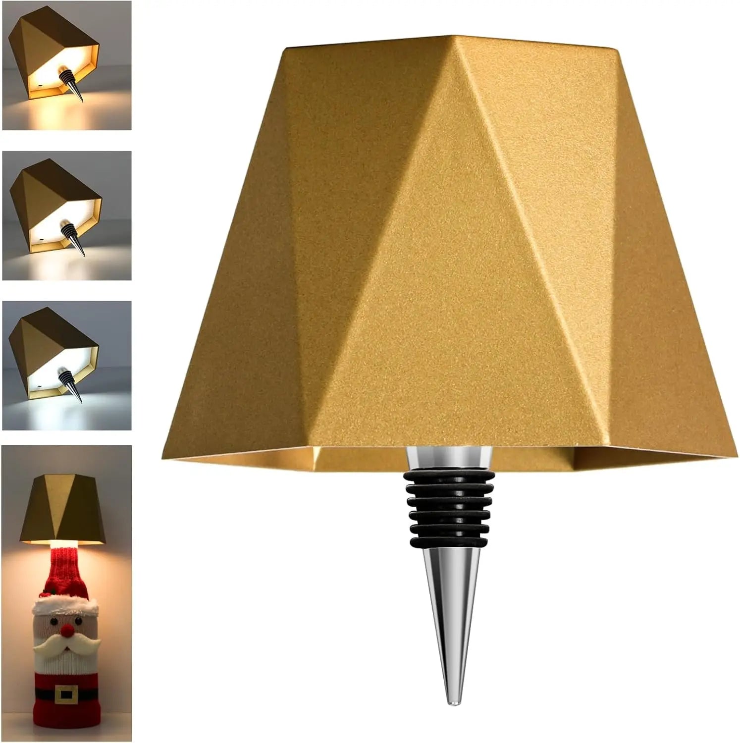 Candeeiro LED para Garrafa sem Fios – Luz Touch Recarregável com 3 Cores e Intensidade Regulável