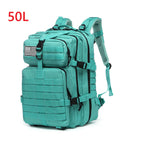 Mochila Tática 25L/50L – Nylon Impermeável para Caminhadas, Viagens e Aventura
