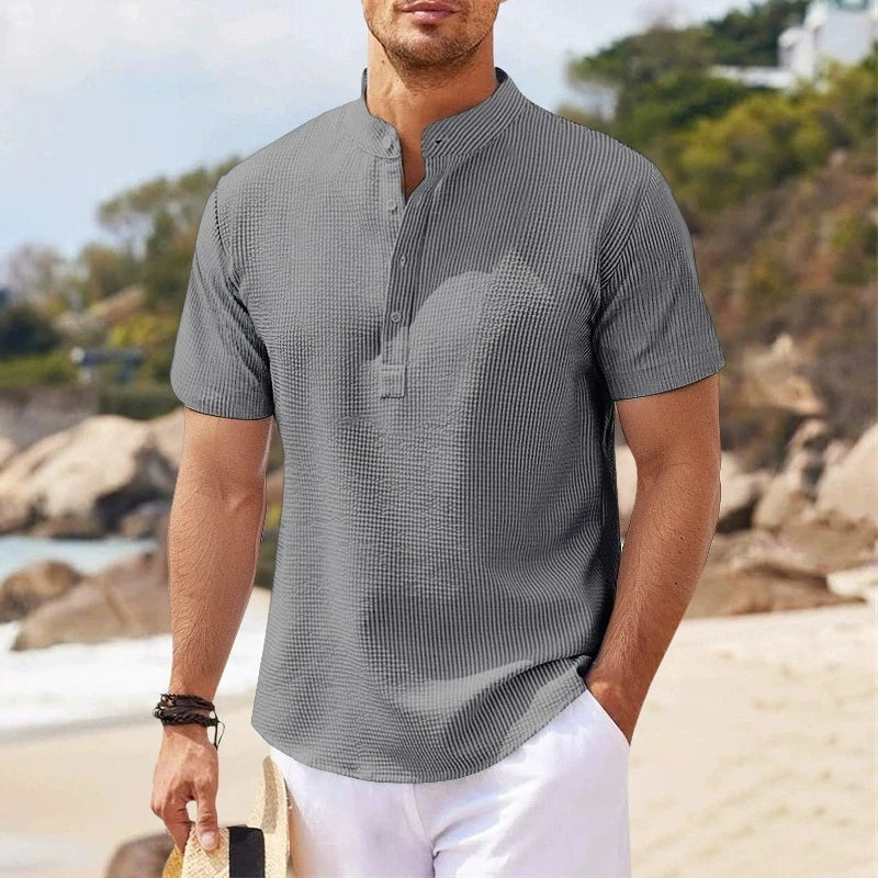 Camisa Masculina Xadrez – Estilo Streetwear Premium de Verão