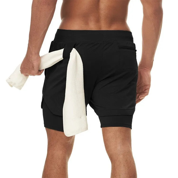 Calções Desportivos 2 em 1 para Homem – Conforto e Performance no Treino