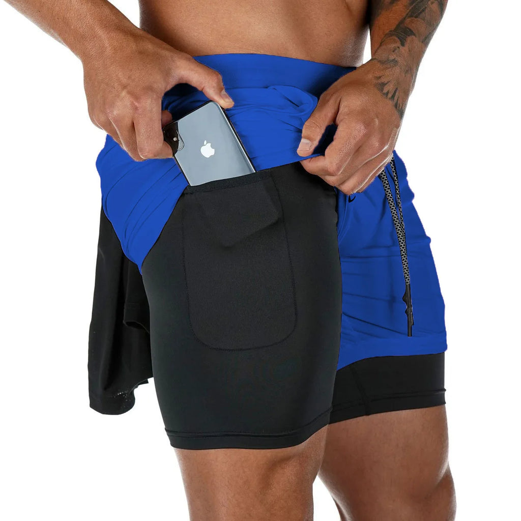 Calções Desportivos 2 em 1 para Homem – Conforto e Performance no Treino