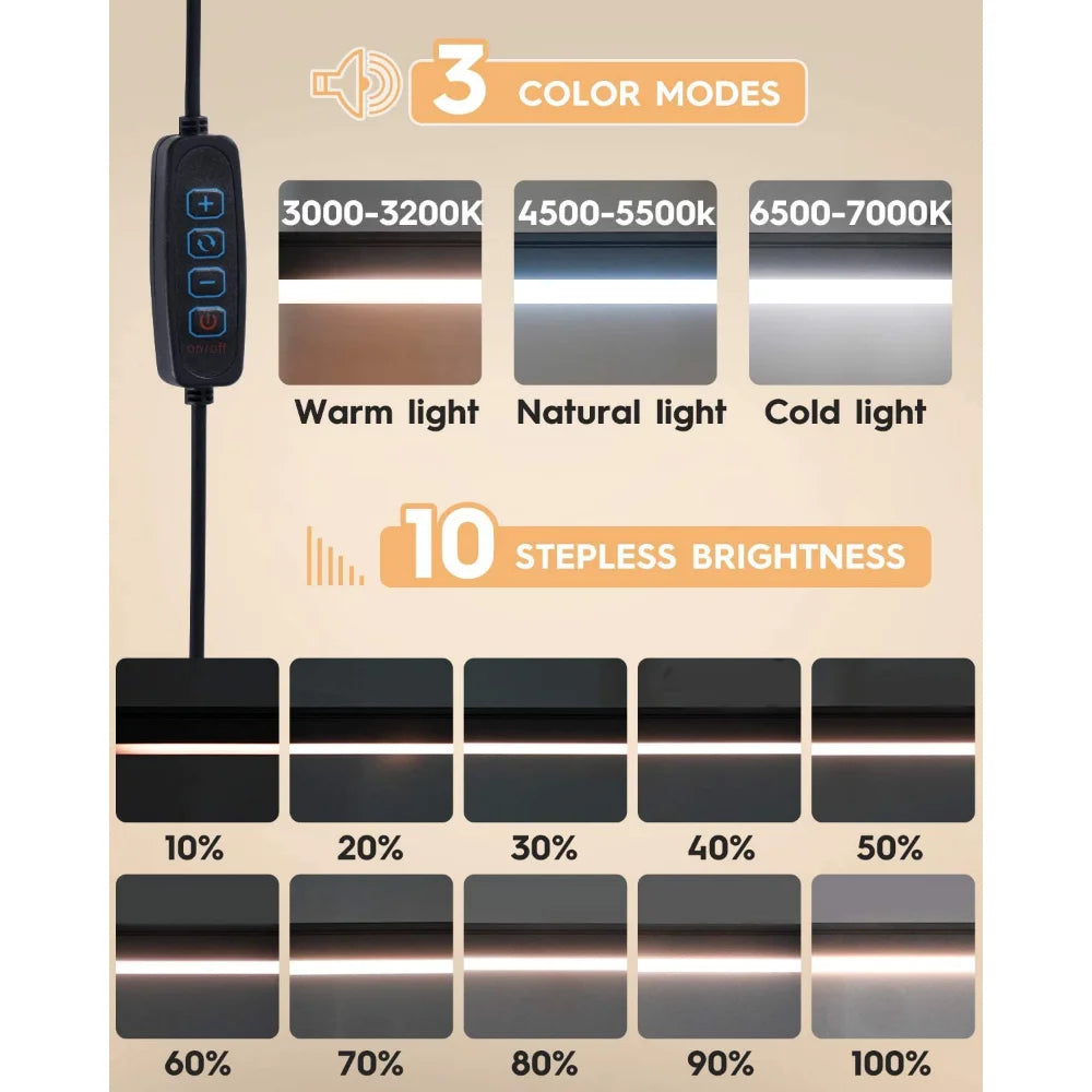 Candeeiro de Secretária LED com Braço Articulado – Regulável