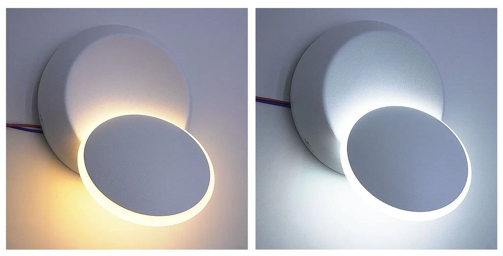 Candeeiro de Parede LED Moderno 5W com Rotação de 350° – Aplique Ajustável para Sala e Quarto