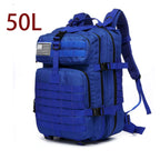 Mochila Tática 25L/50L – Nylon Impermeável para Caminhadas, Viagens e Aventura