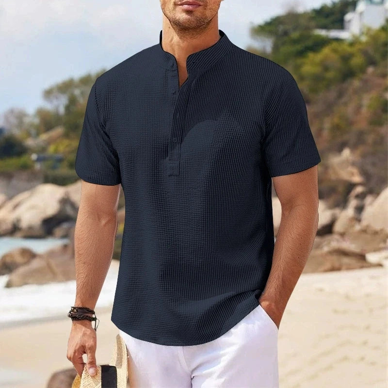 Camisa Masculina Xadrez – Estilo Streetwear Premium de Verão