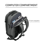 Mochila Masculina de Viagem com Compressão a Vácuo – Portátil 17’’ e Grande Capacidade