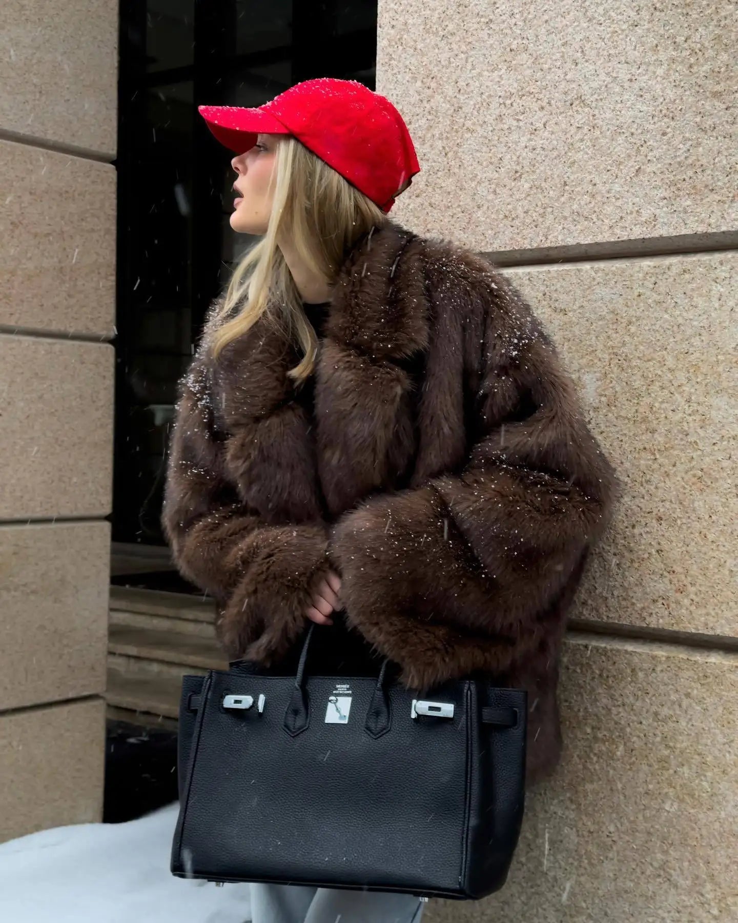 Casaco Faux Fur