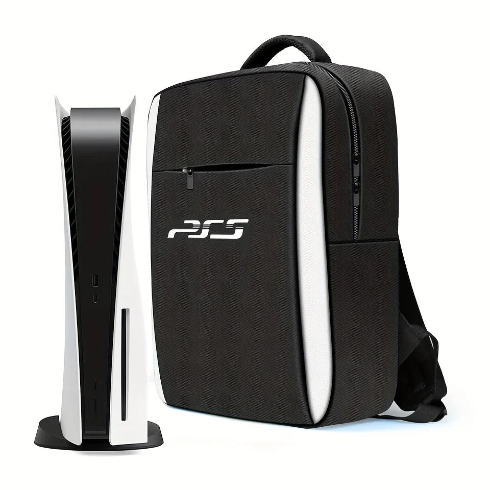 Mochila de Transporte para PS5 – Bolsa Protetora para Consola, Comandos e Acessórios Gaming