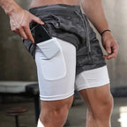 Calções Desportivos 2 em 1 para Homem – Conforto e Performance no Treino