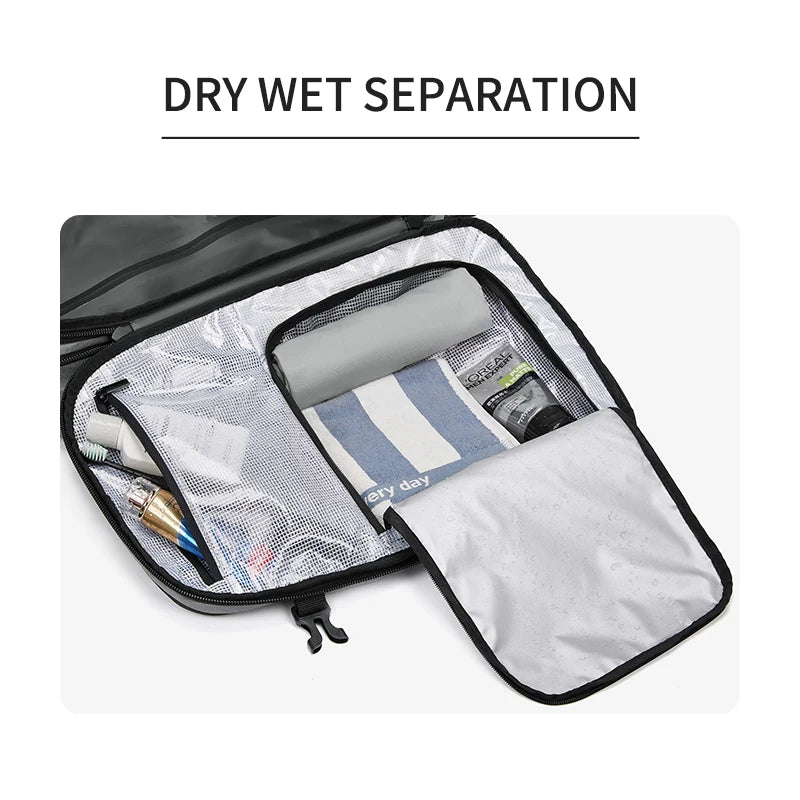Mochila Masculina de Viagem com Compressão a Vácuo – Portátil 17’’ e Grande Capacidade