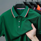 Polo Masculino Casual de Verão, T-Shirt Polo Confortável e Elegante
