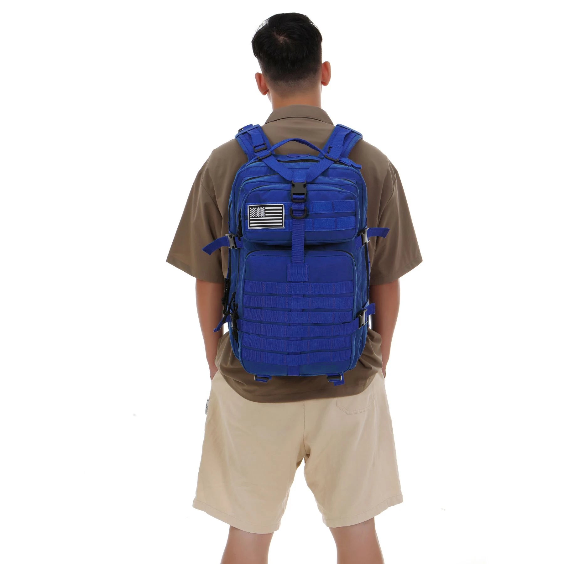 Mochila Tática 25L/50L – Nylon Impermeável para Caminhadas, Viagens e Aventura